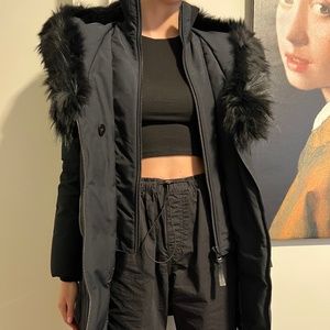 Mackage Kay Down Coat With Fur Hood Size XS